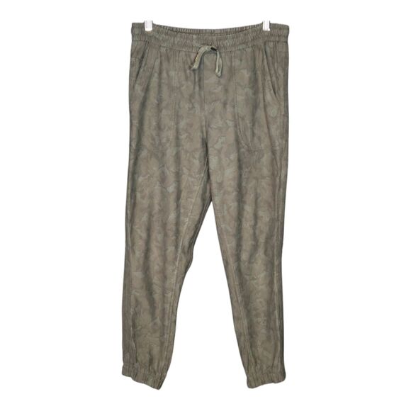 Athleta Farallon Stratum Camo Jogger Womens‎ Size 8 Olive Pants - Picture 1 of 6